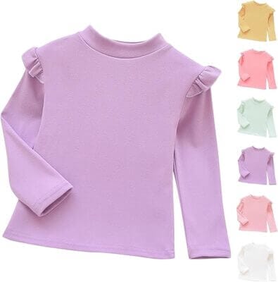 Langarmshirt Mädchen mit Rüschenapplikationen 