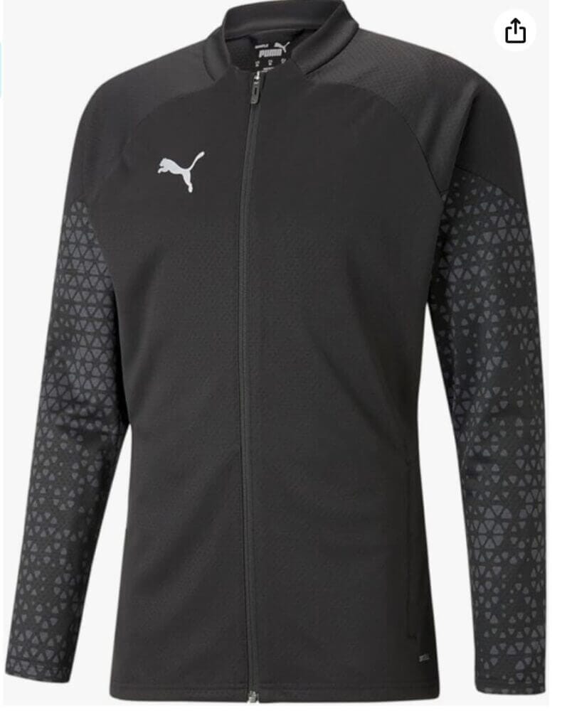 PUMA Herren Teamcup Trainingsjacke Strickjacke, Schwarz – 48% Rabatt