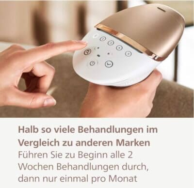 Philips Lumea IPL 9000: Effektive, kabellose Haarentfernung, 3 Aufsätze, SenseIQ Technologie, für seidig glatte Haut.