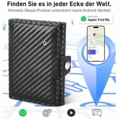 Genieße den Komfort und die innovative Technologie dieser smarten Geldbörse, die Dir den Alltag erleichtert und Deine Wertsachen bestens schützt.