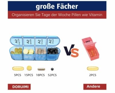 Tabletten Box Douruimi Unterschied zu anderen Boxen für Tabletten