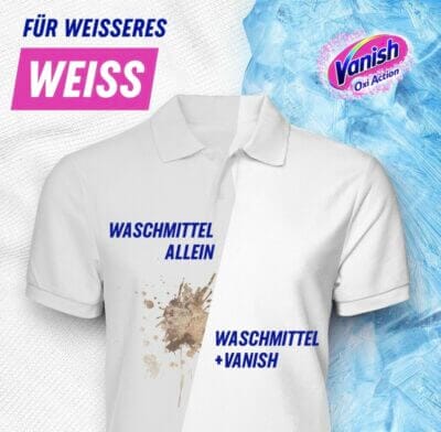 Vanish Oxi Action: Für strahlend weiße Wäsche, effektive Fleckenentfernung, hygienische Reinigung, umweltbewusst.