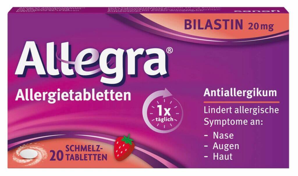 Allegra Allergietabletten 20 mg 20 Schmelztabletten – 25% Rabatt