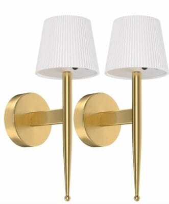 Lithomy Batteriebetriebene Wandleuchte 2er-Pack