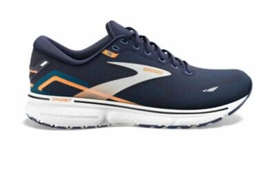 BROOKS HERREN LAUFSCHUHE GHOST 15 in dunkelblau mit farblichen Akzenten