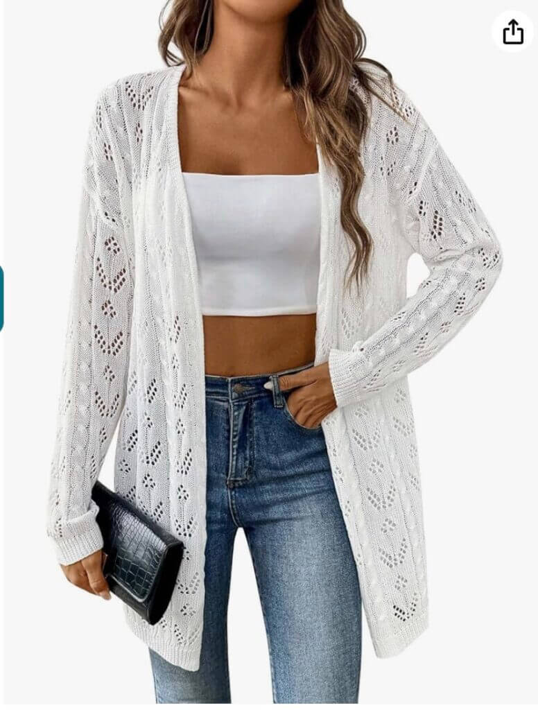 Lange Damen Strickjacke Sommer – 50% Rabatt