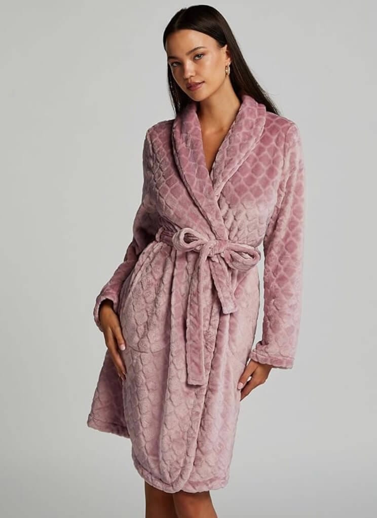Hunkemöller Kurzer Bademantel Fleece Rip – 50% Rabatt