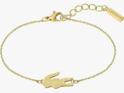 Lacoste Gliederarmband in schlichtem goldenen Design 