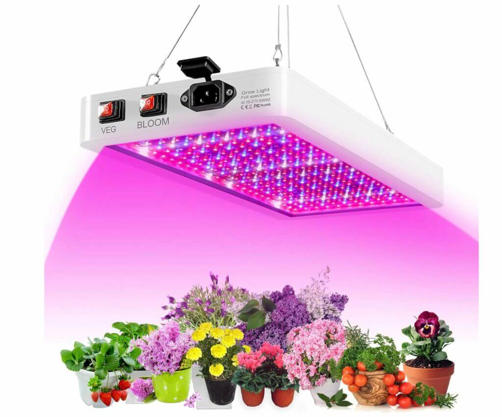 Pflanzenlampe LED Vollspektrum Grow Lampe 312 LEDs 1200W – 20% Rabatt