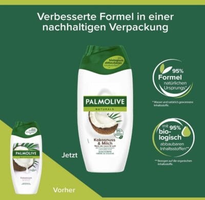 Palmolive Duschgel mit nachhaltiger Verpackung für die Umwelt 