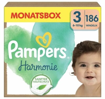 Pampers Baby Windeln Größe 3 (6-10 kg) Harmonie 186 Stück