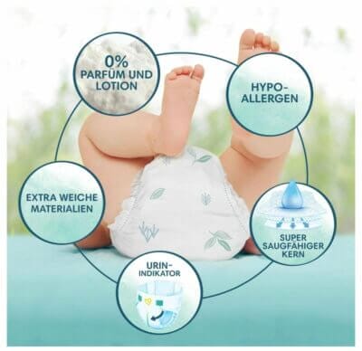 Pampers Baby Windeln Vorteile im einzelnen aufgelistet