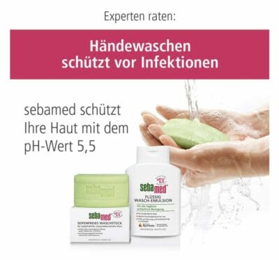 Information Sebamed schützt mit ph-Wert 5,5