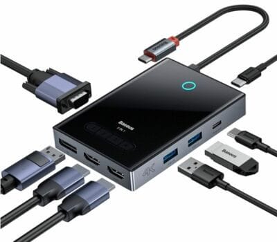 Baseus USB C Hub mit 4 Display - perfekt für die Techniker 