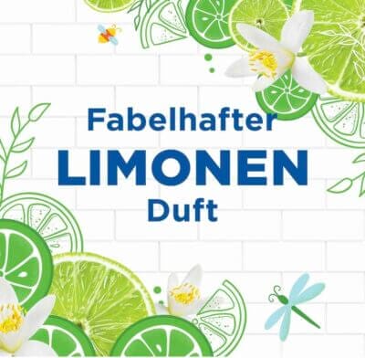 WC-Ente Frische-Siegel mit dem Duft fabelhafter Limonen