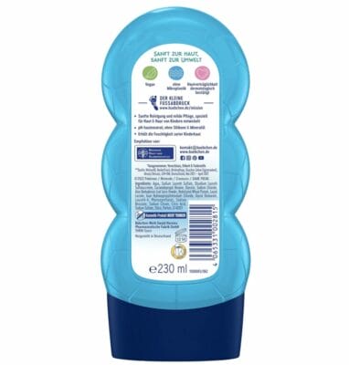 Spaß beim Baden mit Bübchen Pokémon Shampoo & Duschgel: Schiggy Edition, frei von Mikroplastik und Silikonen.