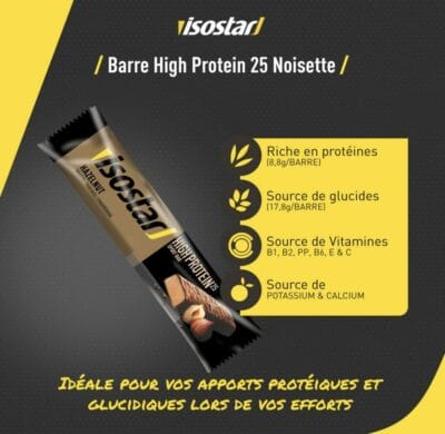 Powerplay High Protein 25: Milcheiweiß, reich an Kohlenhydraten, perfekt für Sportler. Genieße den Haselnussgeschmack.