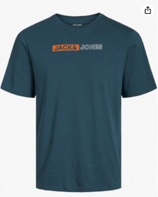 Deep Teal T-Shirt von JACK & JONES – Komfort, Stil und Qualität in einem eleganten Design.