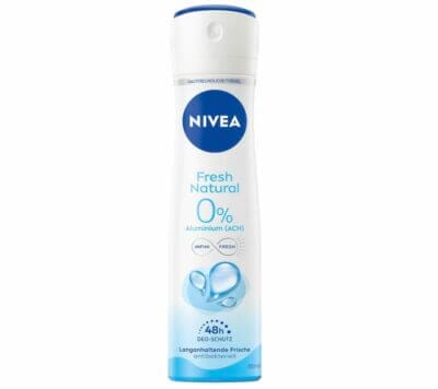Frisch und natürlich den Tag meistern: NIVEA Fresh Natural Deo, 48h Schutz, 100% recycelbare Dose.