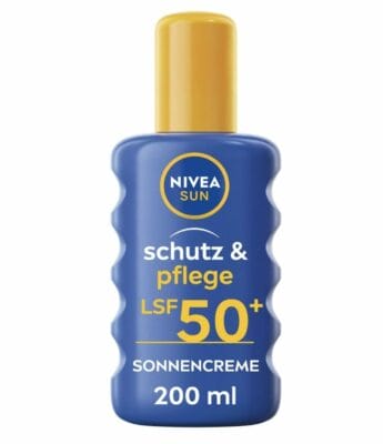 NIVEA SUN Schutz & Pflege Sonennspray LSF50 Sonnencreme Spray gegen UVA/UVB Strahlung 