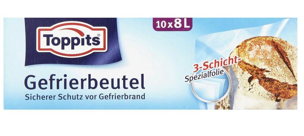 Toppits Gefrierbeutel 8 Liter – 33% Rabatt