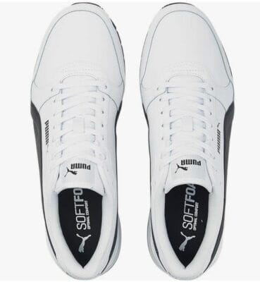 Weißer Puma ST Runner Sneaker von oben gesehen