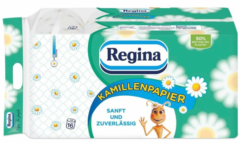 Regina Kamillenpapier, dreilagiges Toilettenpapier – 47% Rabatt