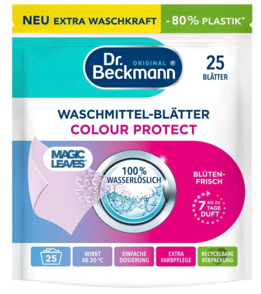 Dr. Beckmann Waschmittel-Blätter COLOR – 29% Rabatt