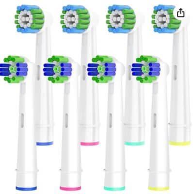 8er Bürstenköpfe für Oral B Zahnbürsten - 50% Rabatt 2 8er Buerstenkoepfe oral b