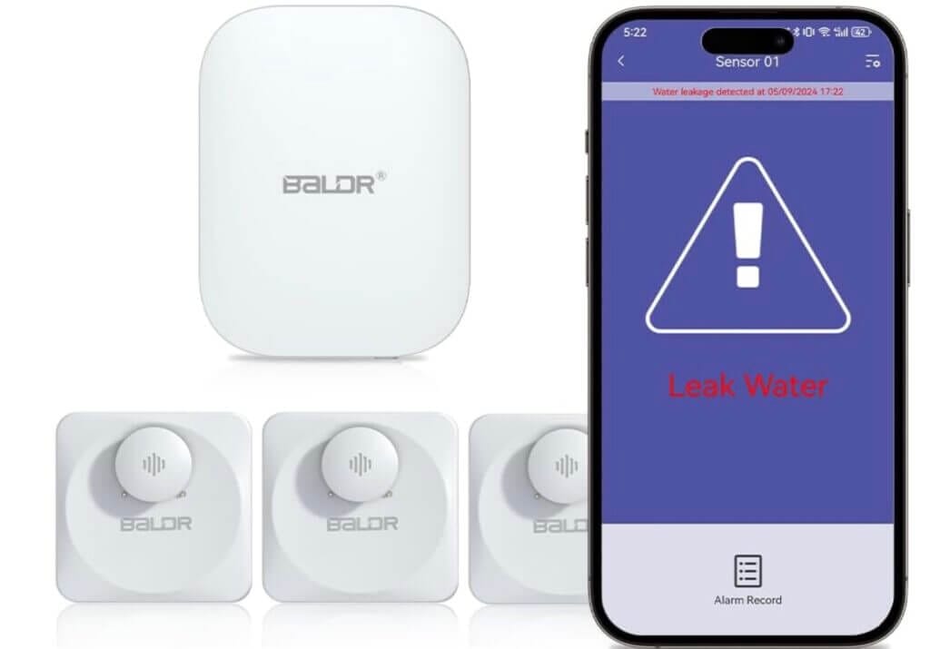 BALDR Smart Wassermelder IP66 – 40% Rabatt