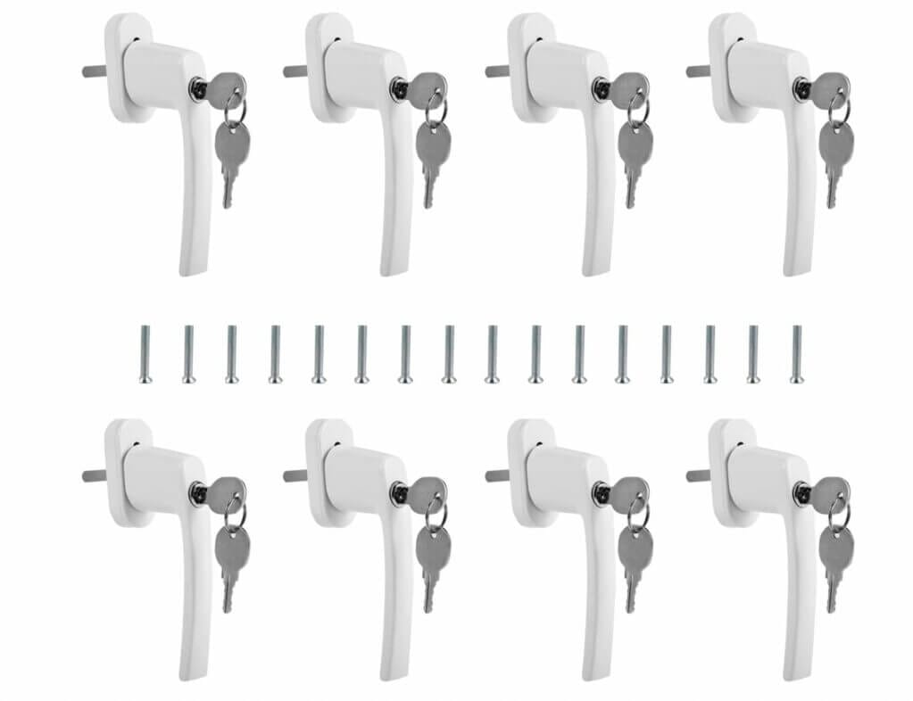 Sonnewelt Fenstergriffe aus Aluminium 8 Stück – 30% Rabatt