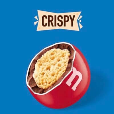 M&M'S Crispy, Schokolinsen mit Knusperkern, Schokolade 4 M&M'S Crispy