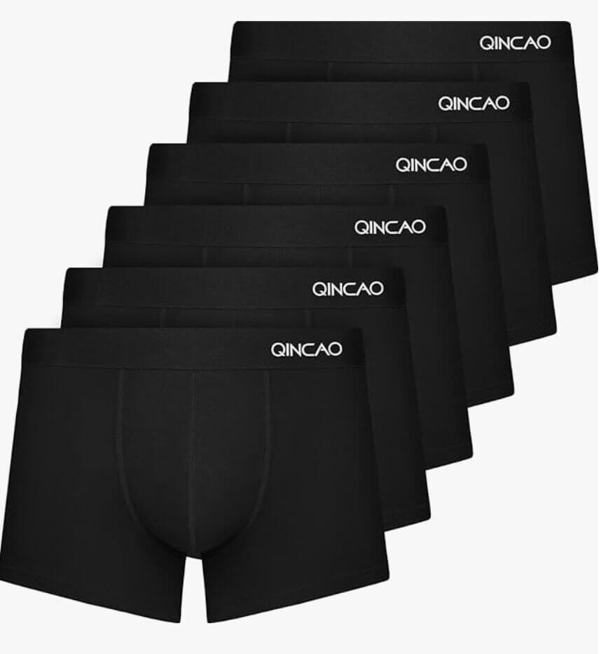 QINCAO Boxershorts für Herren 6er-Pack – 30% Rabatt