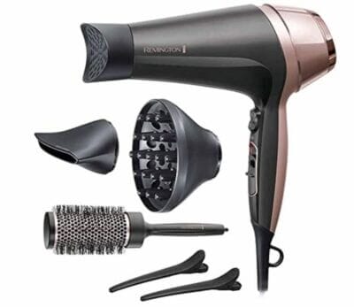 Remington Ionen-Haartrockner - 25% Rabatt 4 Remington Haartrockner: Schnelles Trocknen, 90% mehr Ionen, Turbofunktion, 3 Stylingaufsätze, für jedes Haar.