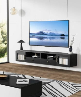 TV-Schrank im italienischen Stil: 200 cm, hängend oder bodenstehend, großer Stauraum, elegante und robuste Konstruktion.