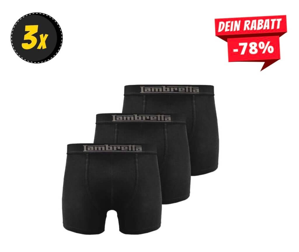 Sparhammer Herren Boxershorts Lambretta 3er Set – 78% Rabatt