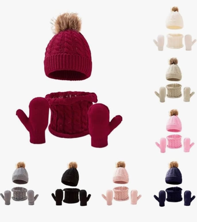 3in1 Winter Beanie Set – 50% Rabatt