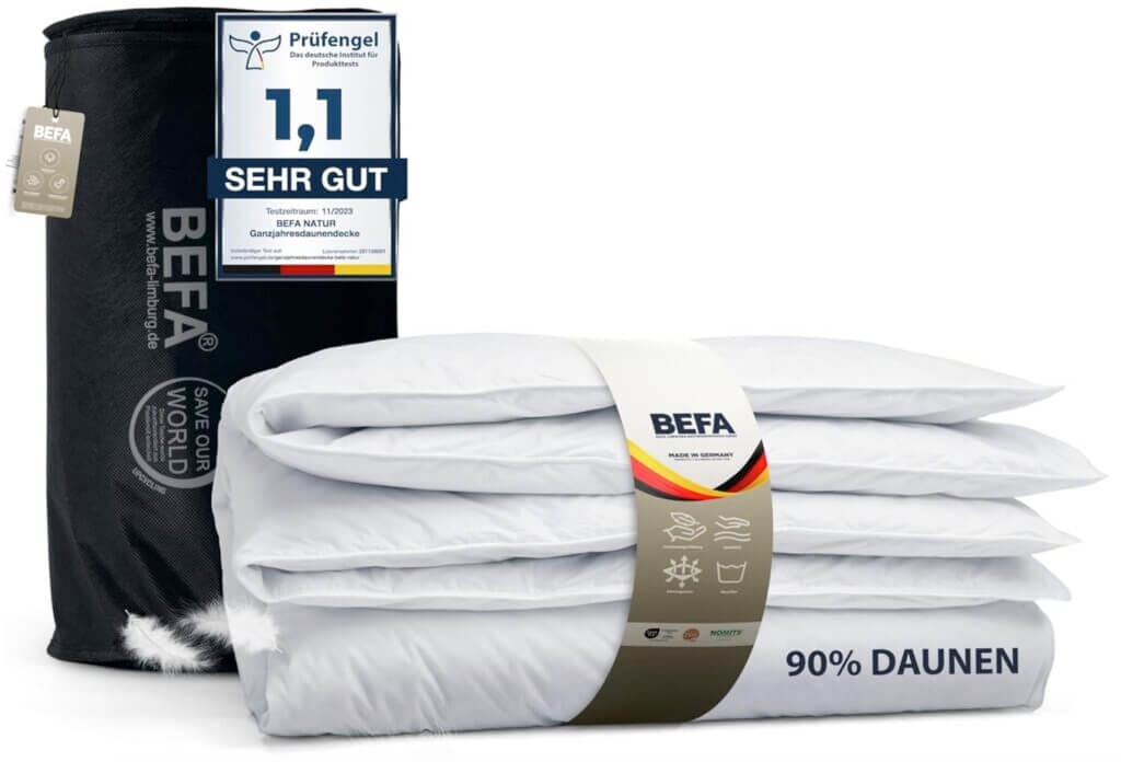 BEFA NATUR Daunendecke – 36% Rabatt