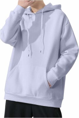 Basic Hoodie für Herren mit Tasche und Kapuze 