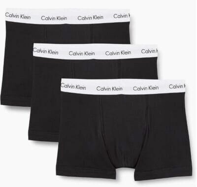 Calvin Klein Trunks 3er Set: Schwarz, bequemer Bund, formstabil und hochwertig für täglichen Komfort.