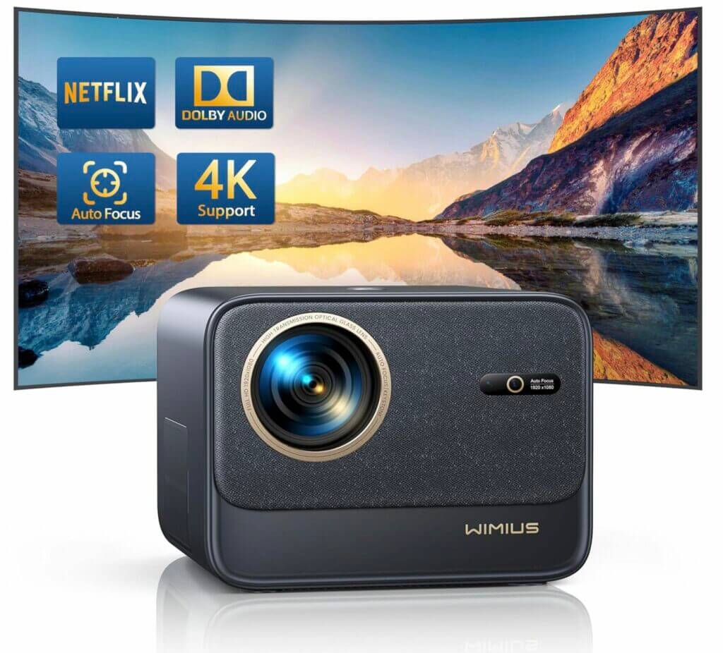 Full HD 1080P Beamer mit offizieller Netflix- und Dolby Audio-Unterstützung – 63% Rabatt