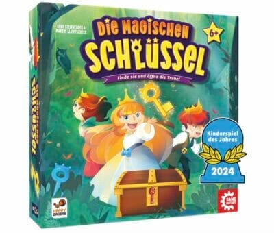 Entdecke das spannende Würfelspiel „Die magischen Schlüssel“ – Spielspaß für Kinder und Familien.