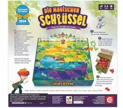 Die magischen Schlüssel – Familienspiel des Jahres 2024 für 2-4 Spieler. Märchenhafte Abenteuer!