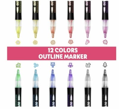 Lenski Glitzerstifte Set 12 Farben 