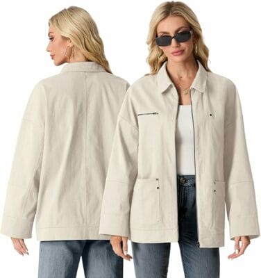 Hemdjacke für Damen in einem hellen Beige 