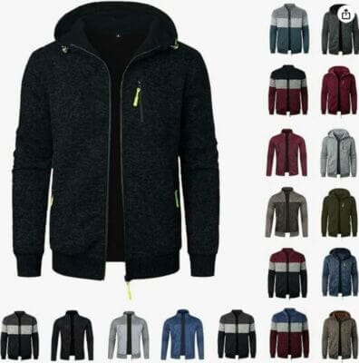 Herren Hoodie mit Reissverschluss