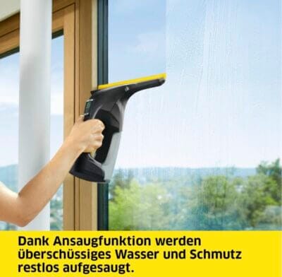 Streifenfrei saubere Fenster in Minuten mit dem Kärcher WV 6 Plus Fenstersauger!