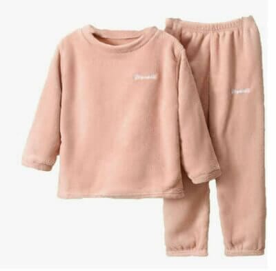 Kinder Fleece Schlafanzug Pyjama Set 