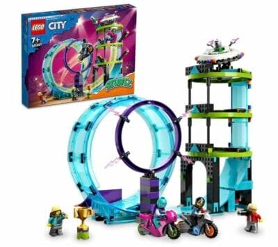 3in1 Stunt-Action! LEGO City Set mit Motorrädern, Looping und Stunt-Herausforderungen für Kids.