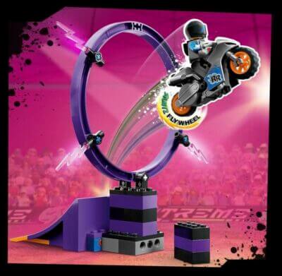 Ultimative Stuntfahrer-Challenge mit 360° Looping & Feuerring – Actionspaß mit LEGO Stuntz Set!